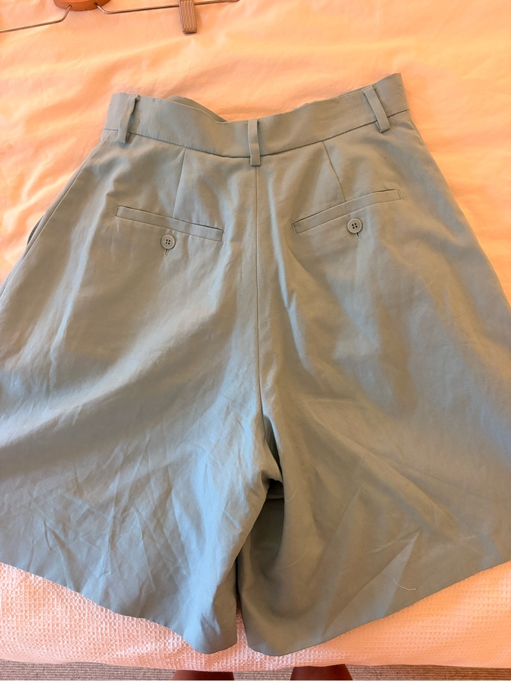 Max Mara weekend Light Blue High-Waist Bermuda shorts - Picture 3 of 3